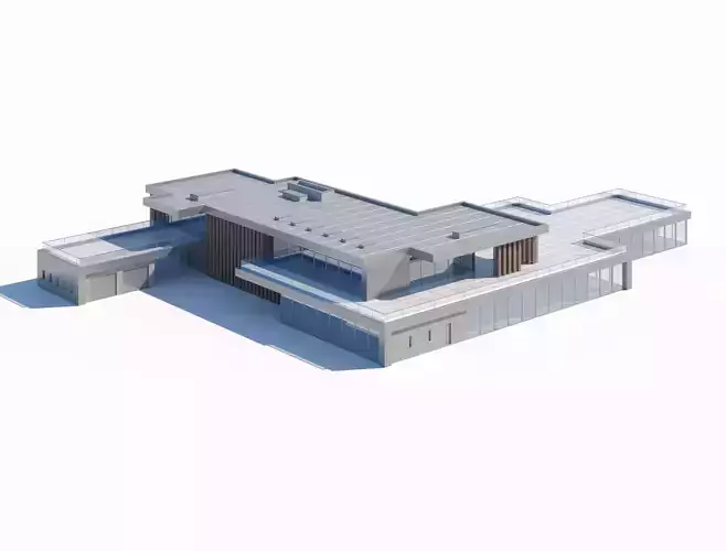 Modern Flat-Roof Commercial Villa