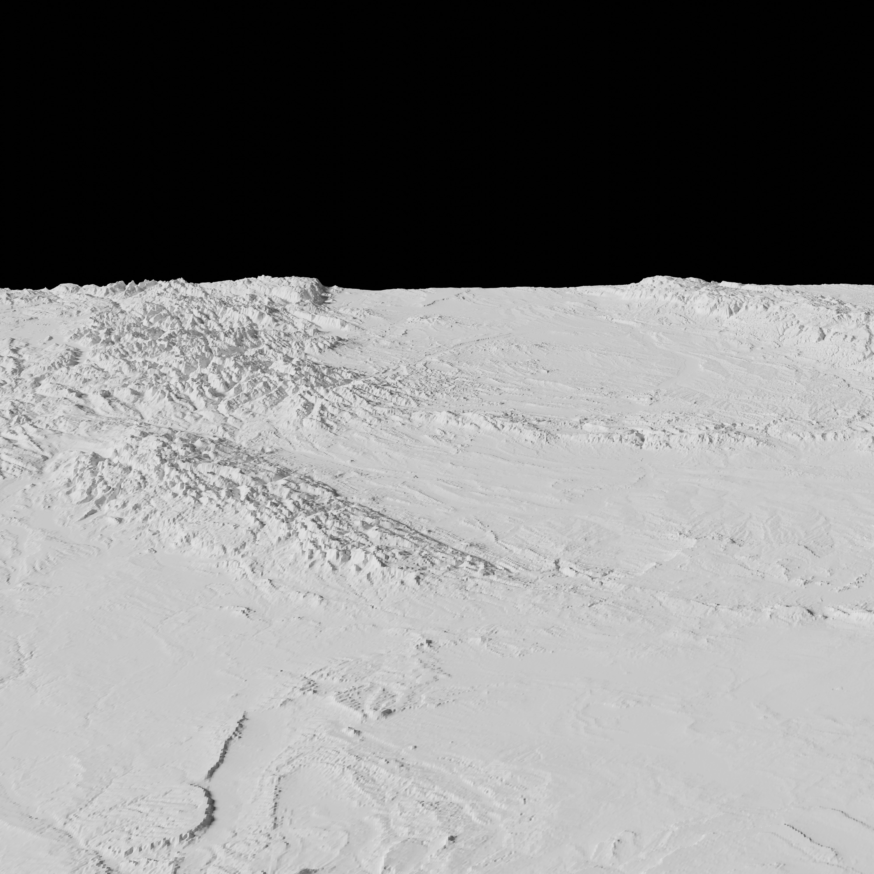 USA State of Wyoming Topographic Map - 3D Terrain Topography 3D print model_2