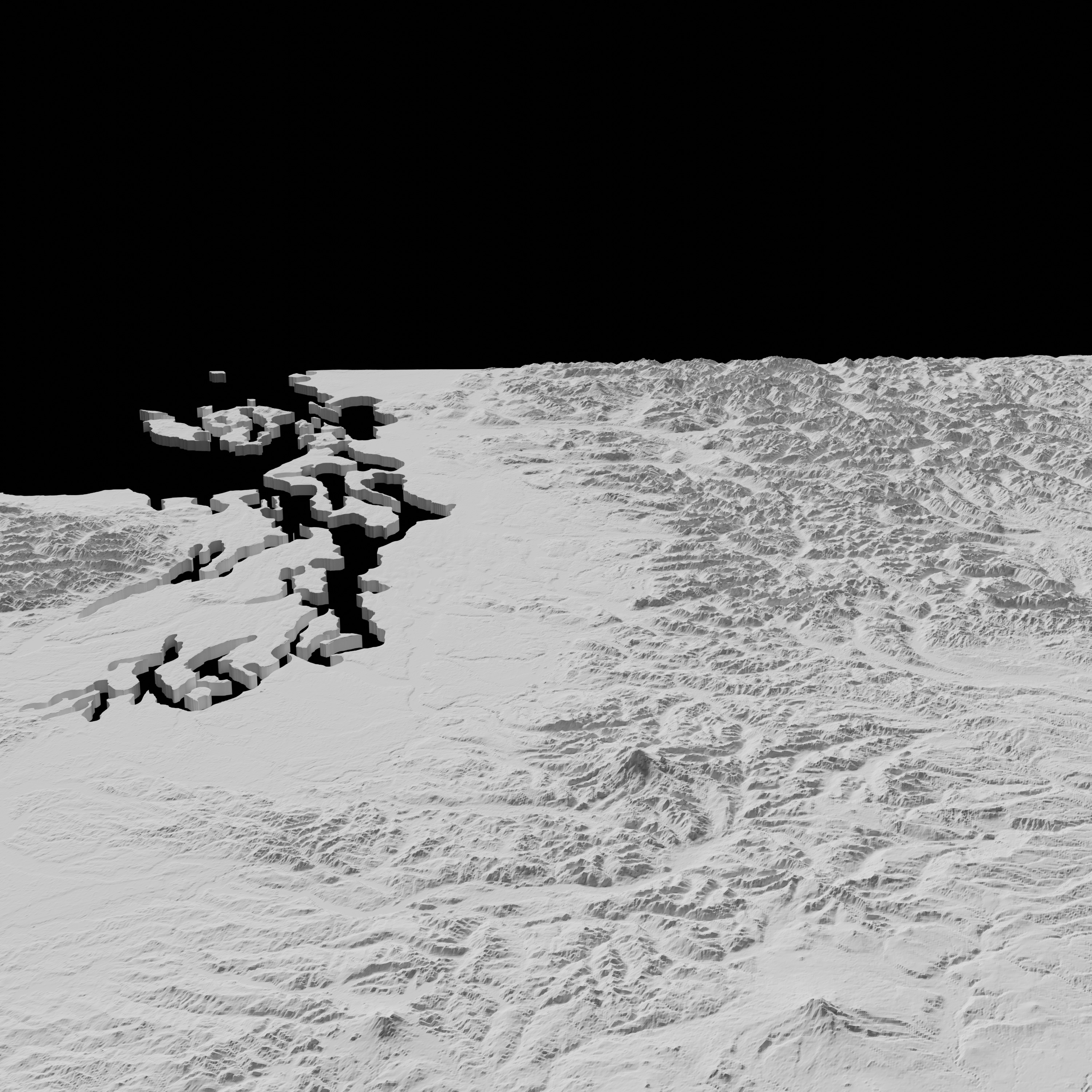 USA State of Washington Topographic Map - 3D Terrain Topography 3D print model_2