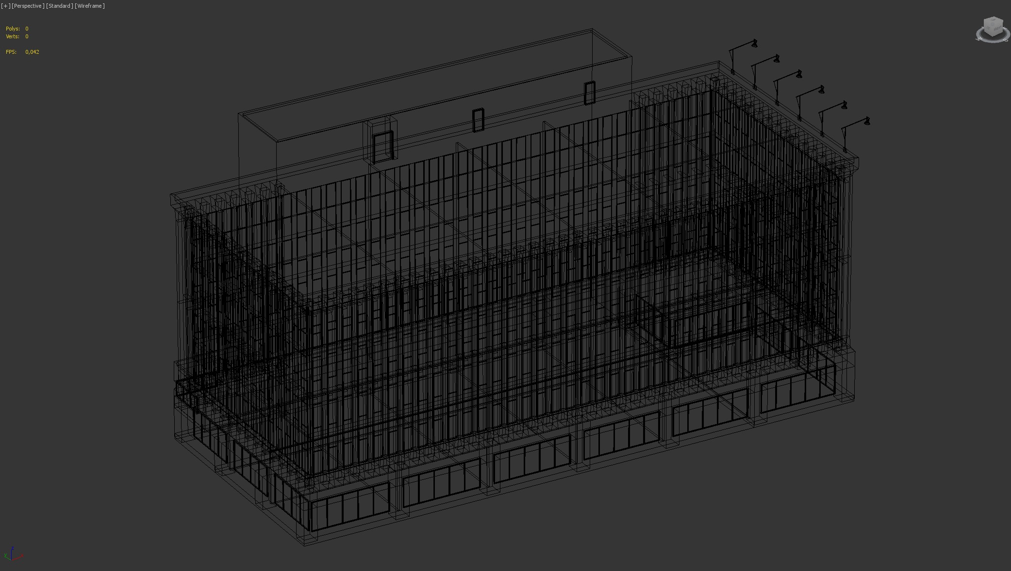 Modern Office Building Exterior 3D model_4