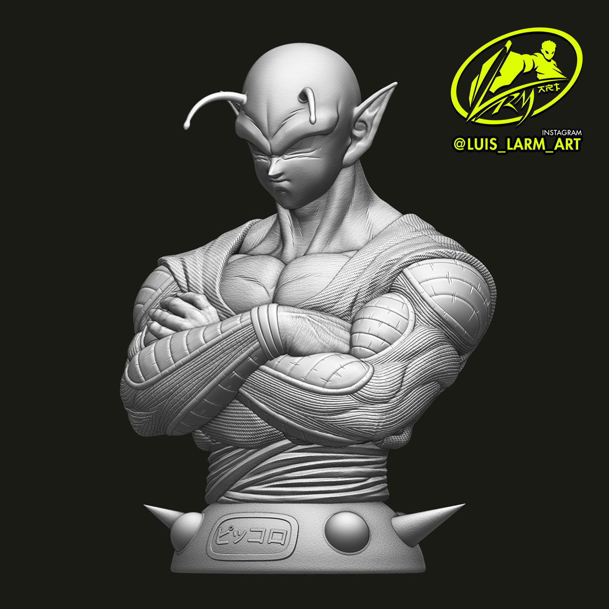 Piccolo Bust Dragon Ball Z 3D print model_2