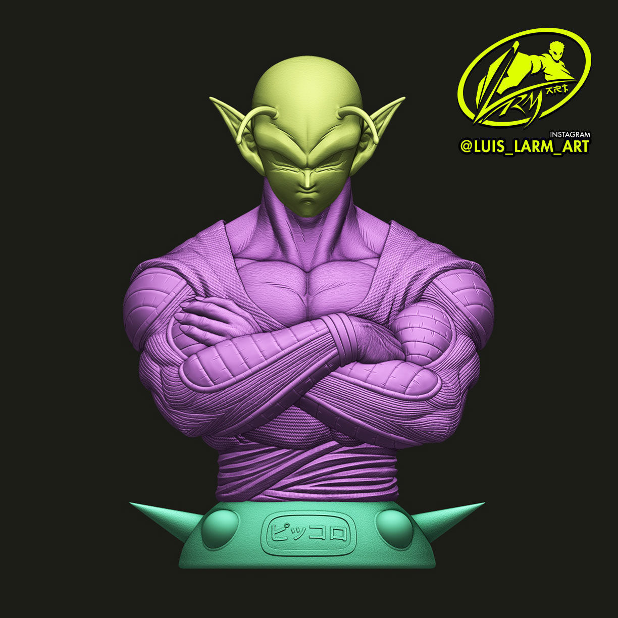 Piccolo Bust Dragon Ball Z 3D print model_8