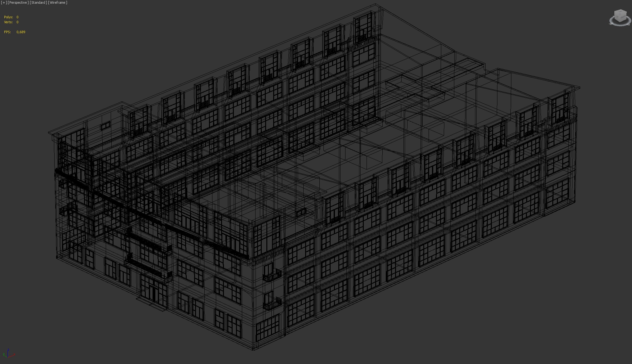 Industrial Building with Large Windows 3D model_4