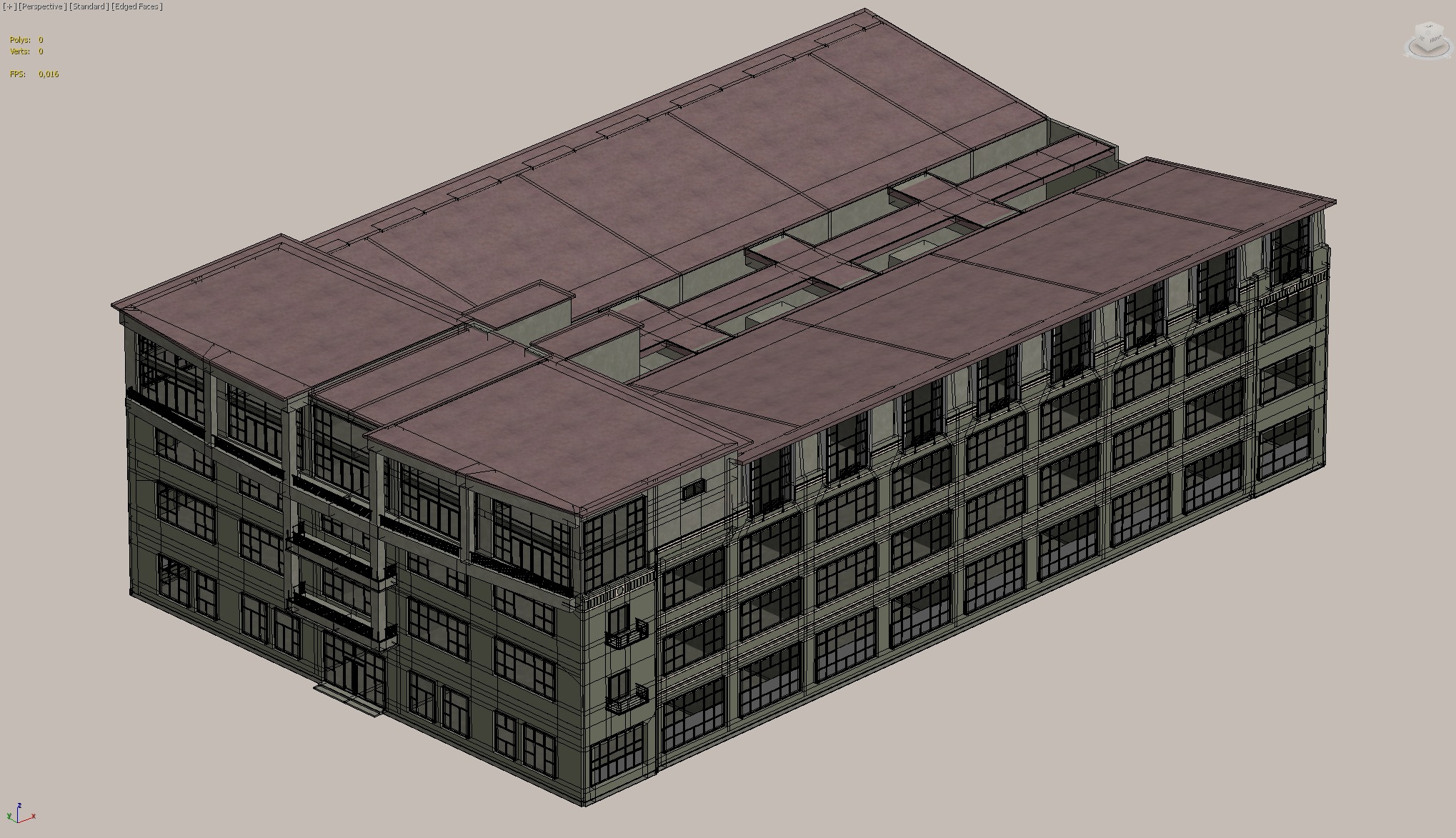 Industrial Building with Large Windows 3D model_3
