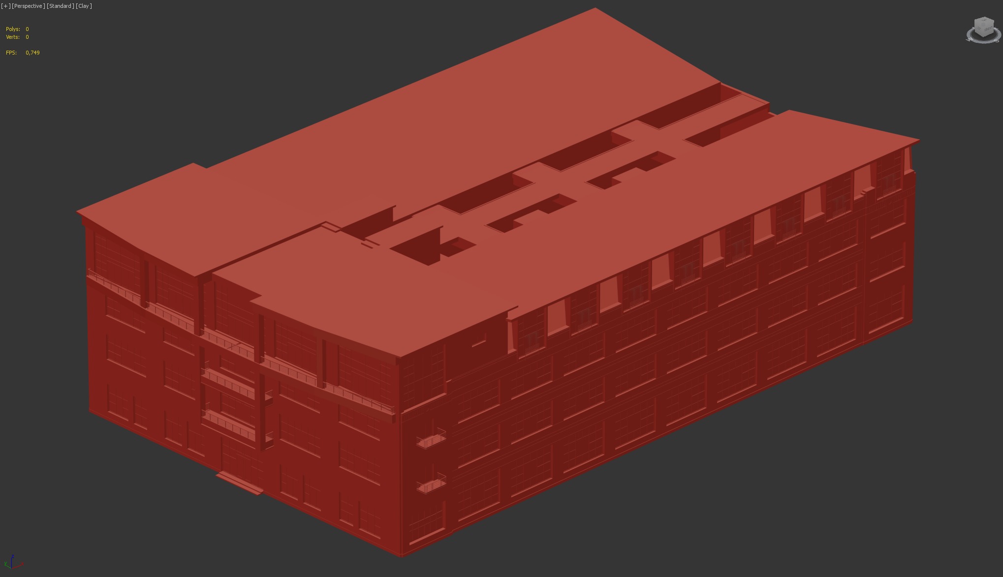 Industrial Building with Large Windows 3D model_5