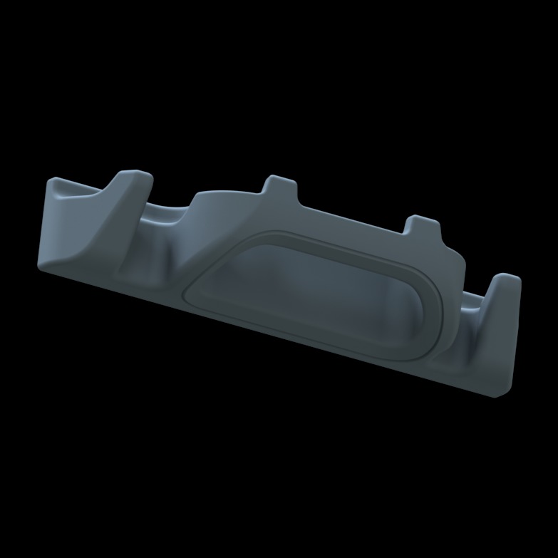 Toothbrush Toothpaste and Razor holder shower wall mount 3D print model_1