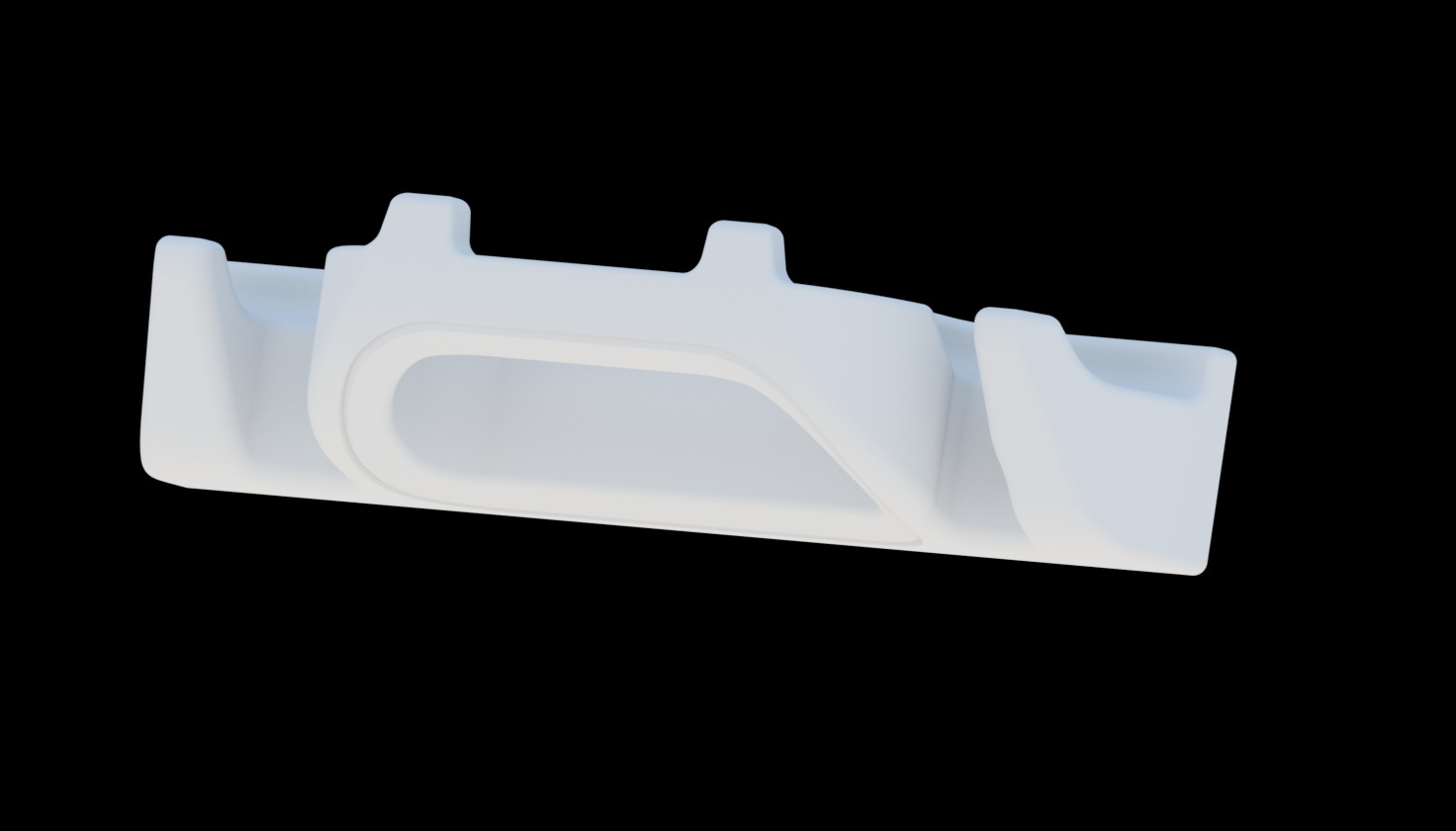 Toothbrush Toothpaste and Razor holder shower wall mount 3D print model_3