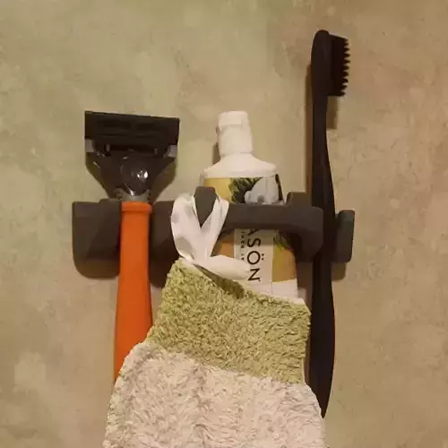 Toothbrush Toothpaste and Razor holder shower wall mount
