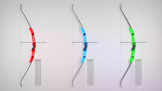 Bare Bow and Arrows Archery