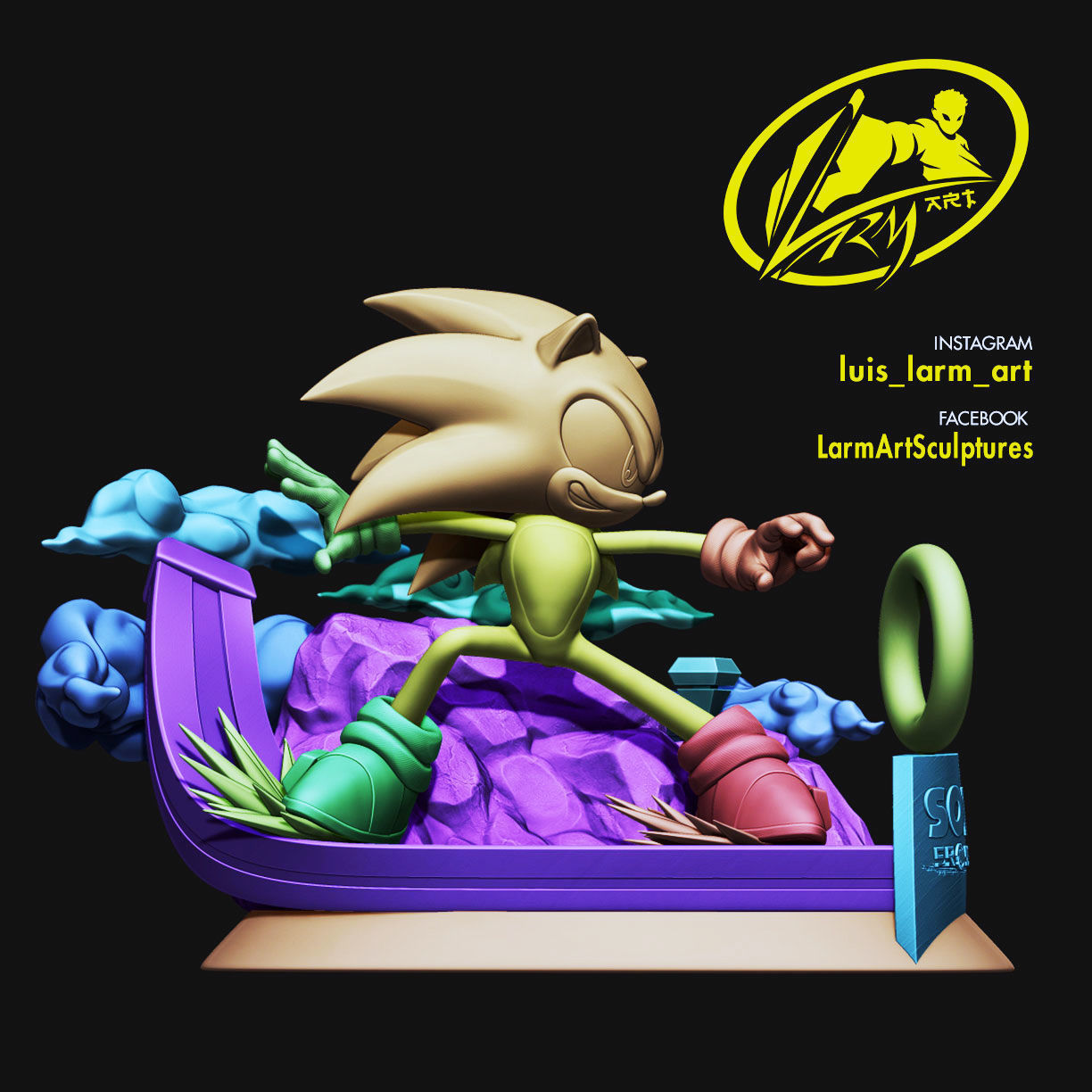 Sonic The Hedgehog 3D print model_8