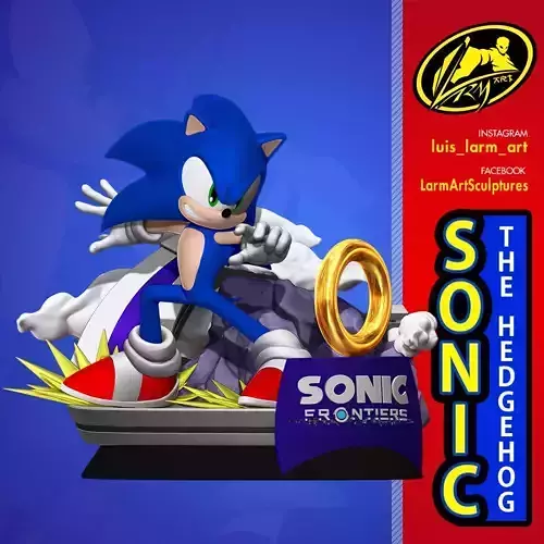 Sonic The Hedgehog 3D print model