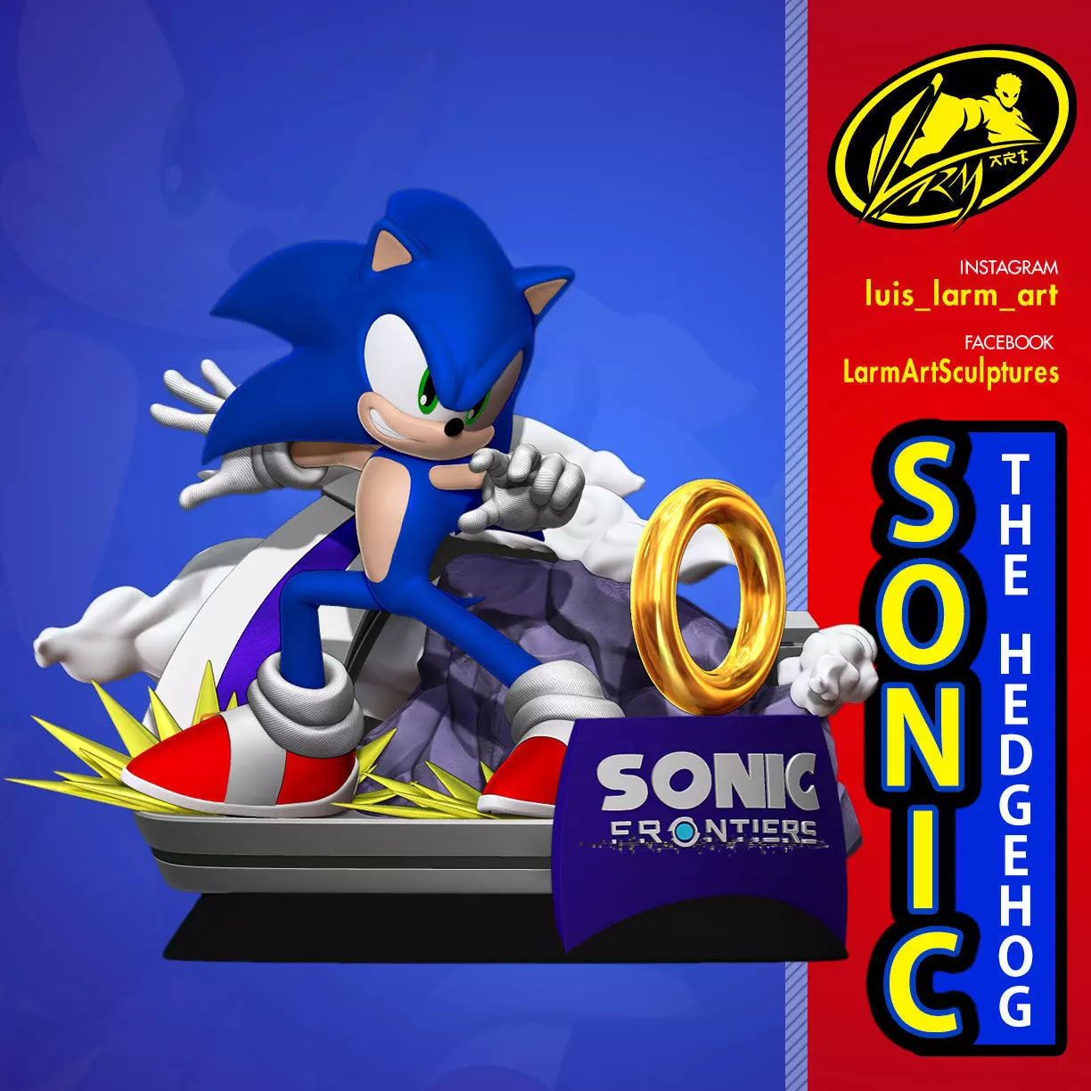 Sonic The Hedgehog 3D print model_0