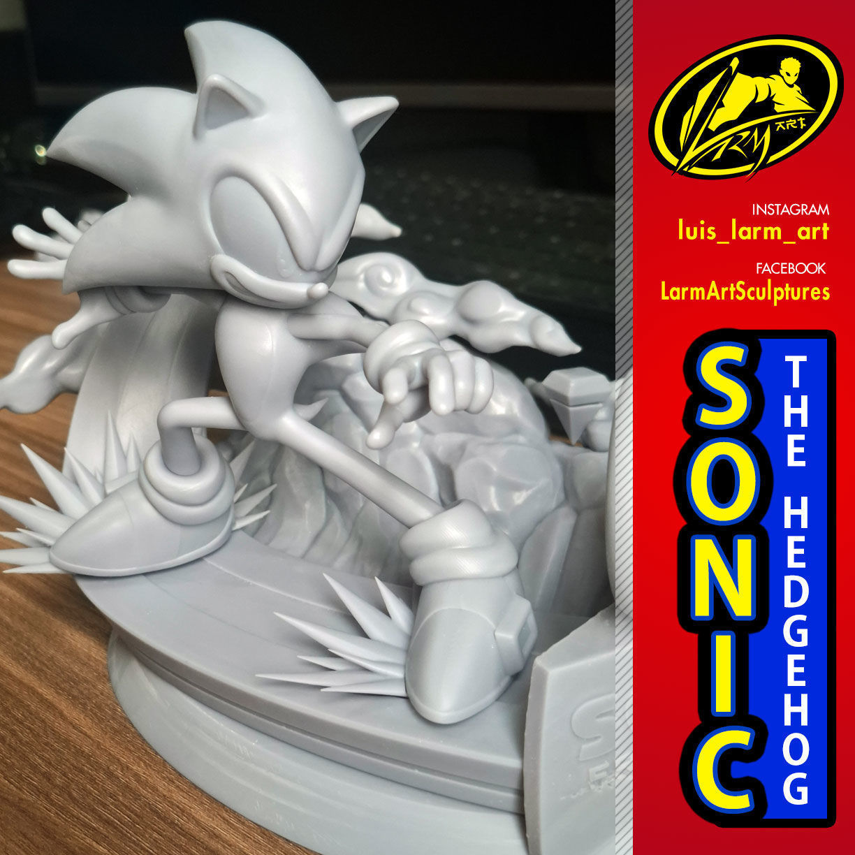 Sonic The Hedgehog 3D print model_2