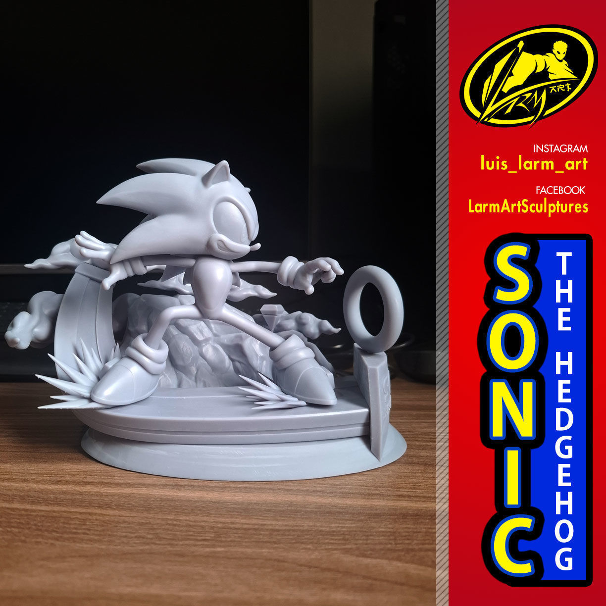 Sonic The Hedgehog 3D print model_3