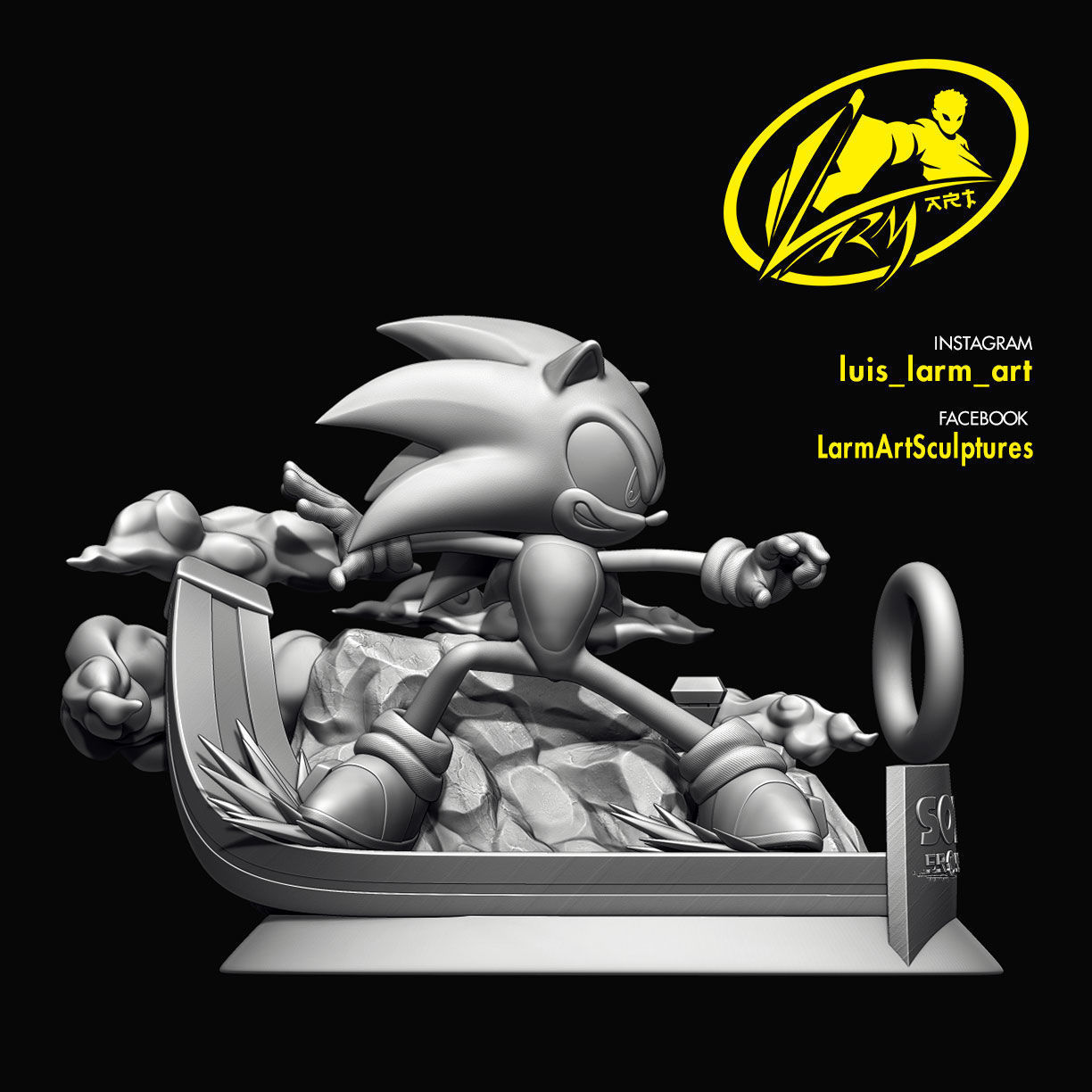 Sonic The Hedgehog 3D print model_7