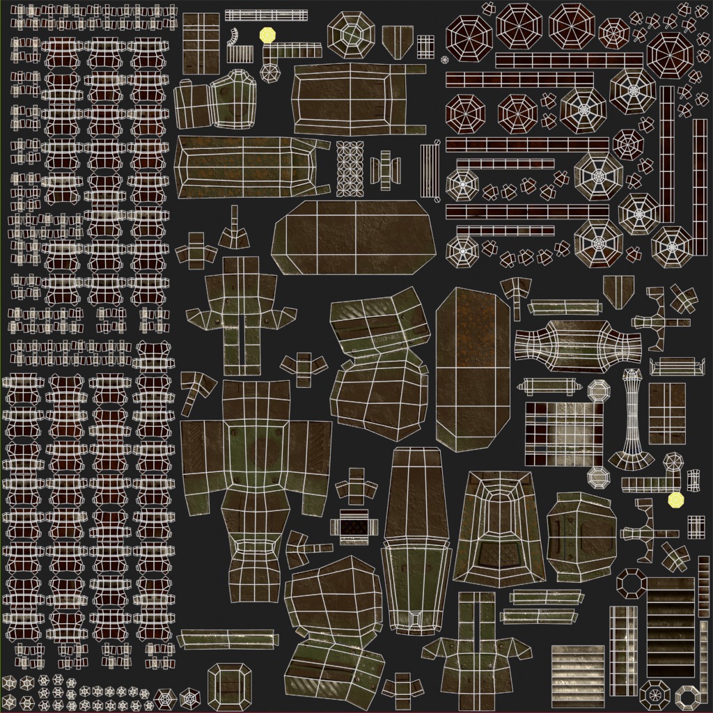 Stylized Tank Low-poly 3D model_11