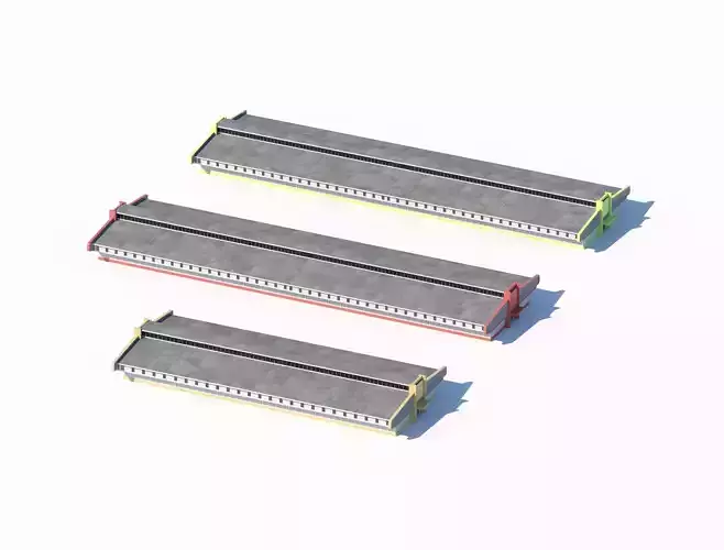 Industrial warehouse building model