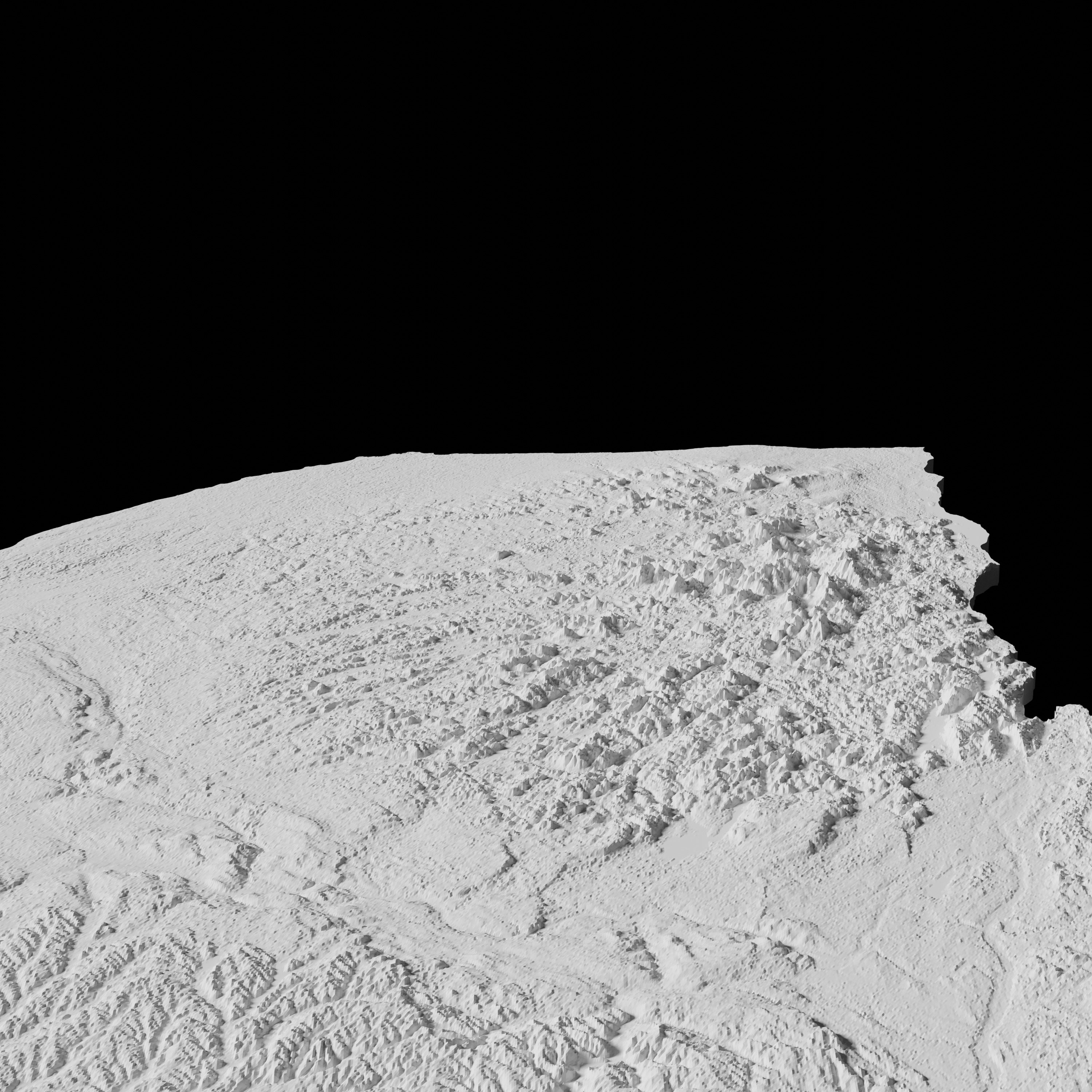 USA State of New York Topographic Map - 3D Terrain Topo 3D print model_2