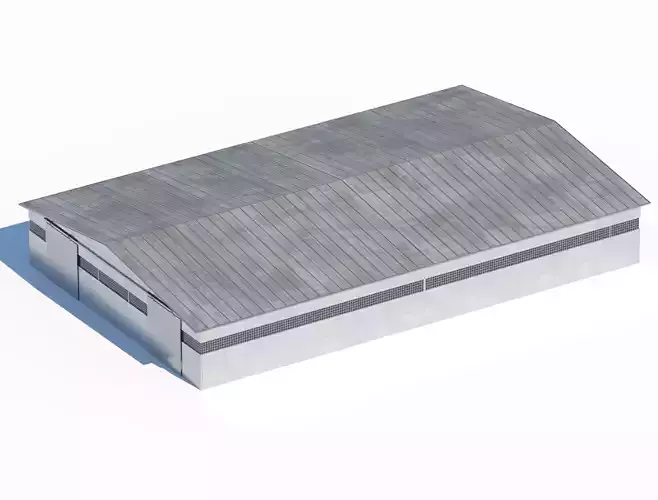 Large industrial warehouse structure