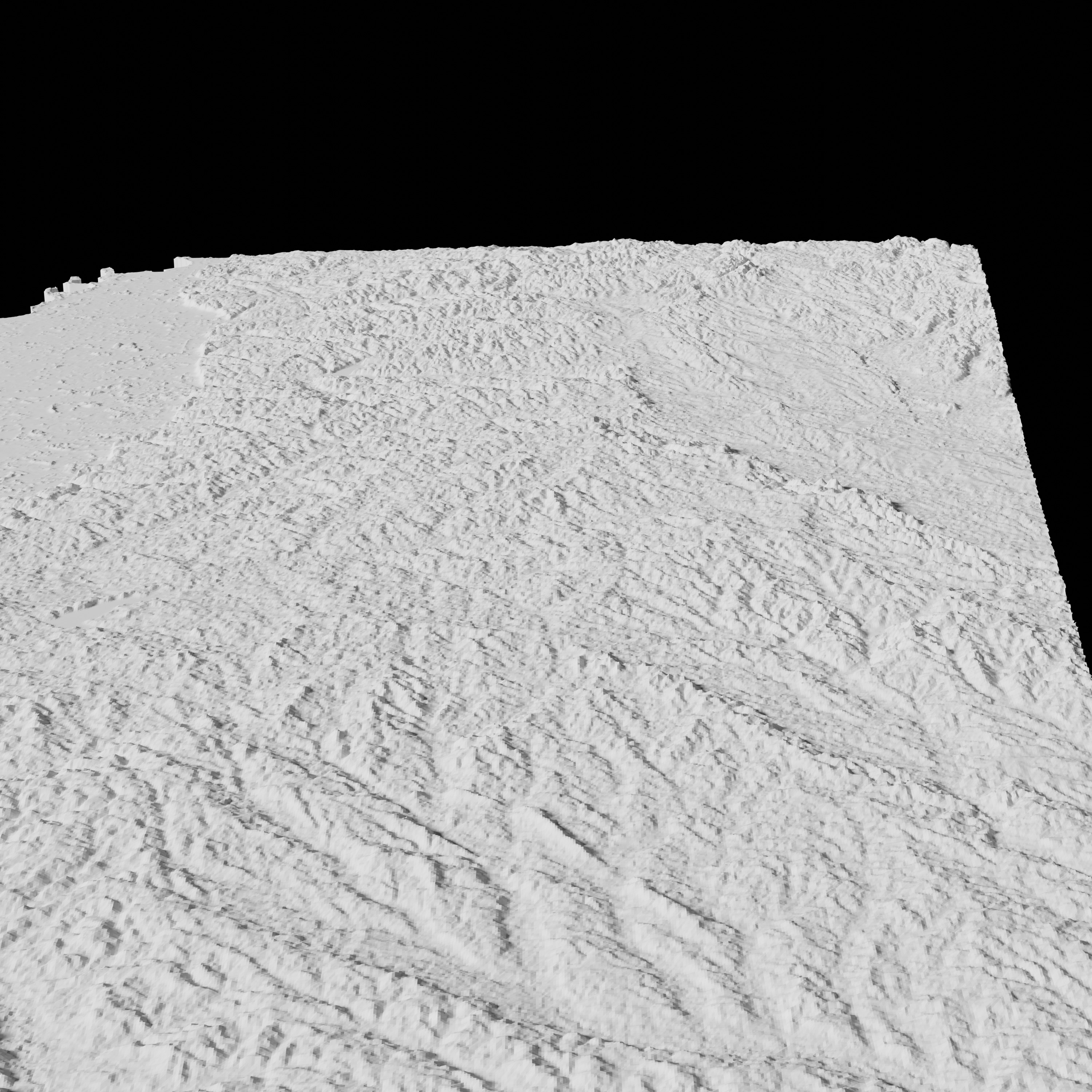 USA State of Mississippi Topographic Map - 3D Terrain 3D print model_2