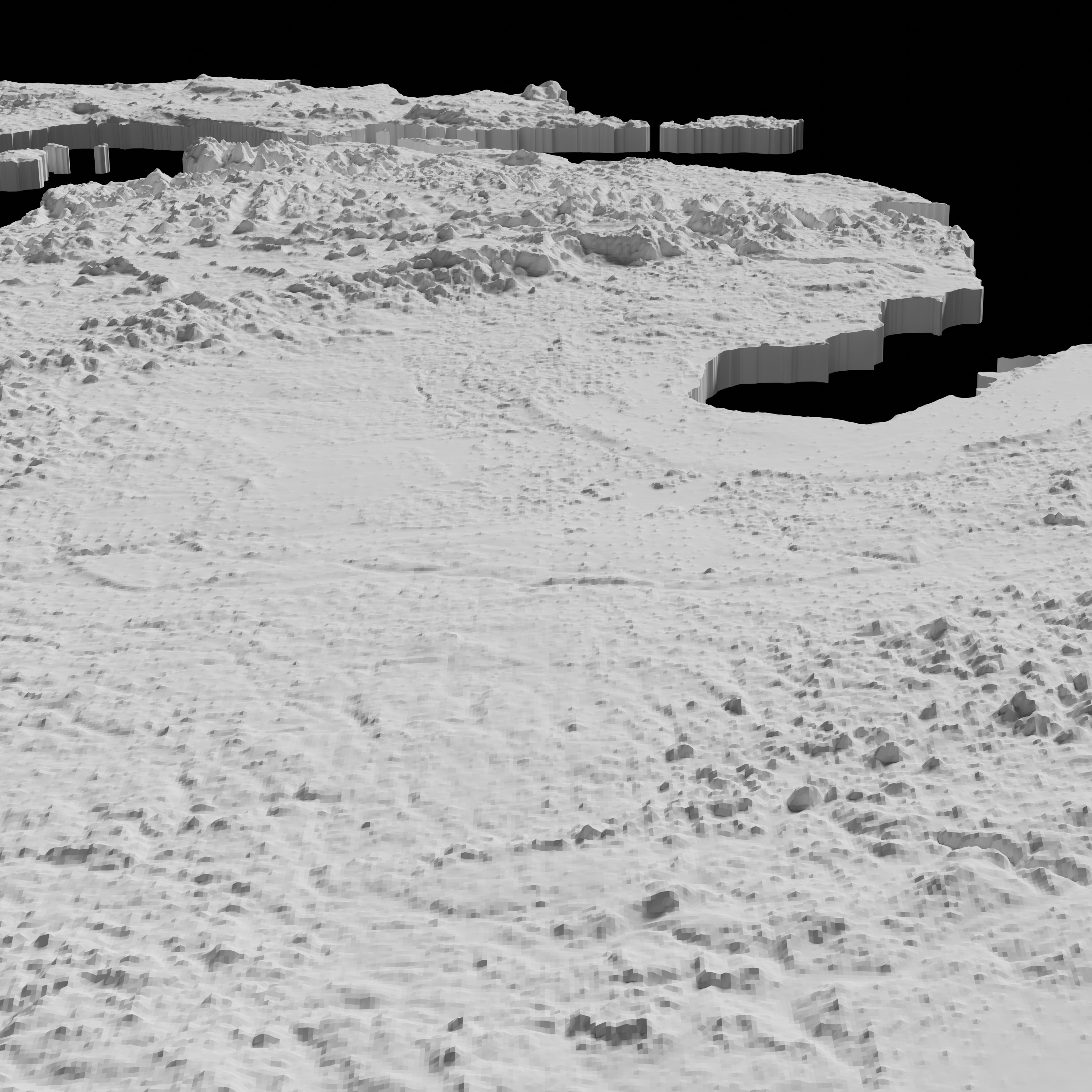 USA State of Michigan Topographic Map - 3D Terrain Topography 3D print model_2