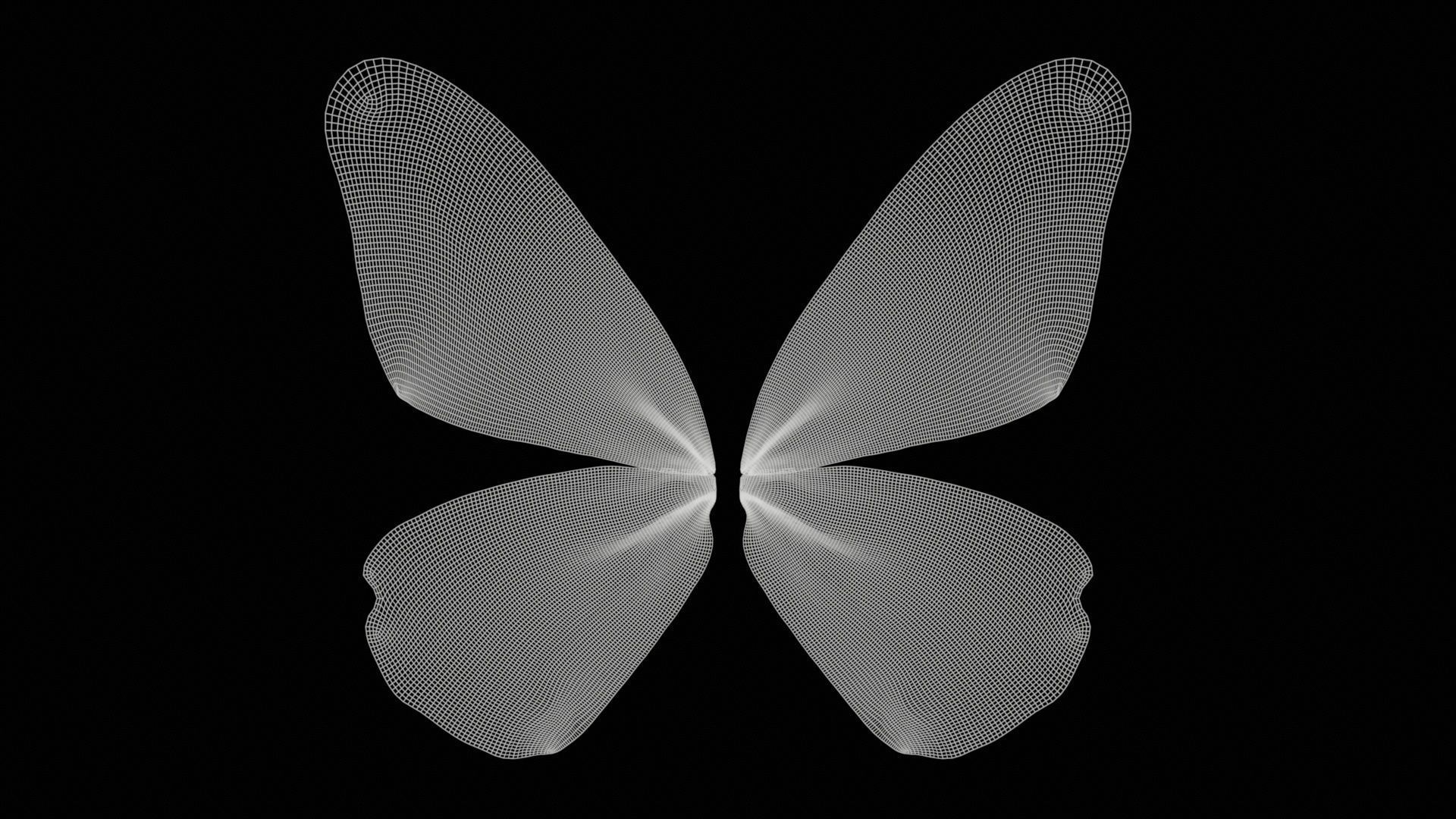 Common Rose Cethosia Biblis Low-poly 3D model_11