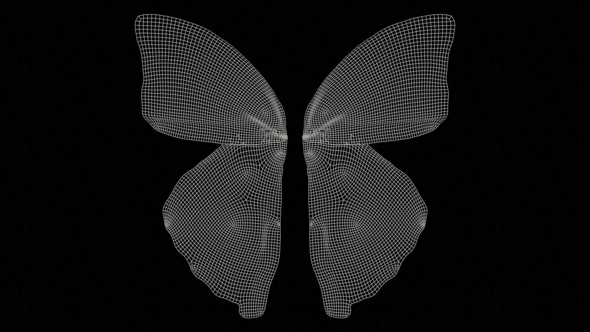 Common Rose Cethosia Biblis 3 Low-poly 3D model_11