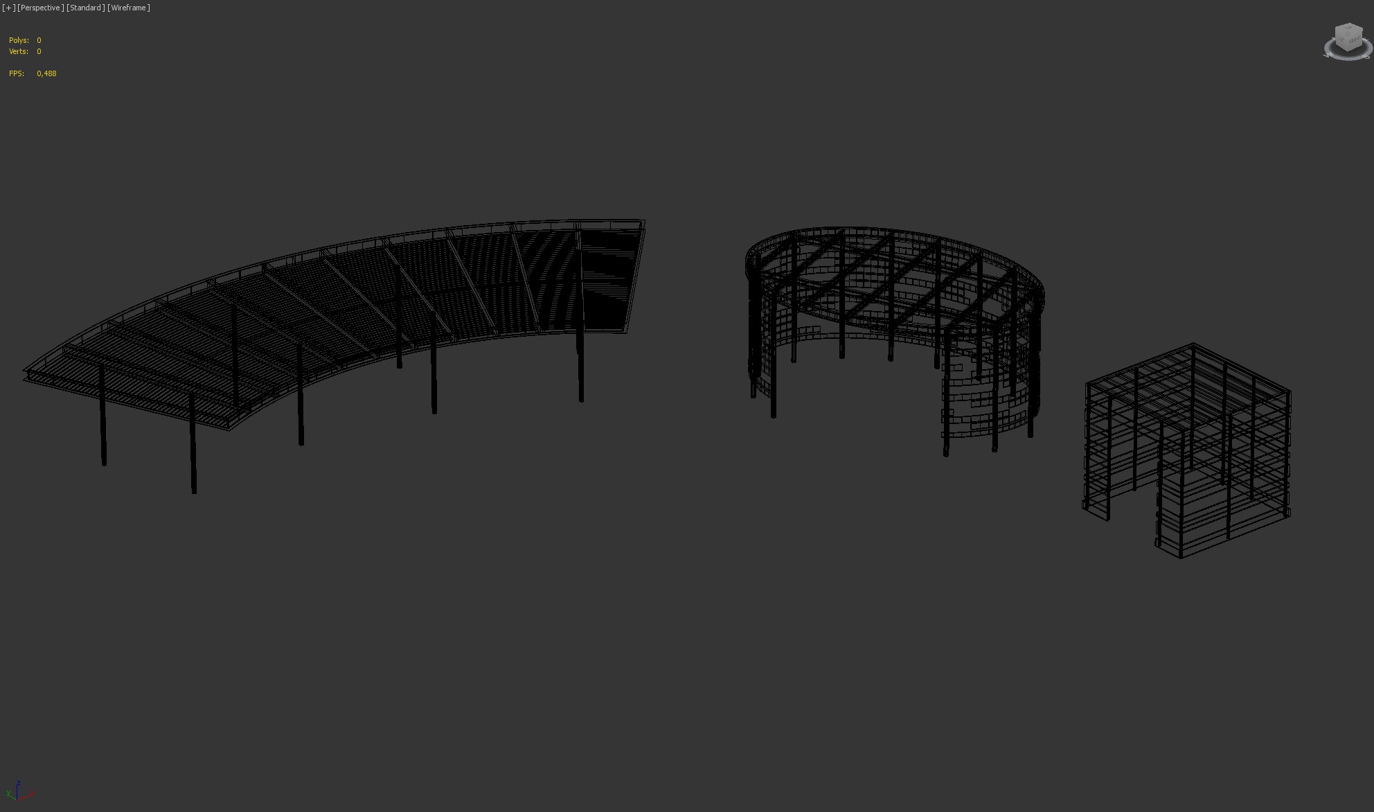 Modular pavilion and pergola structures 3D model_4
