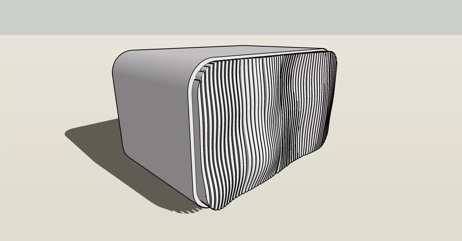 Retro TV cabinet Free 3D model
