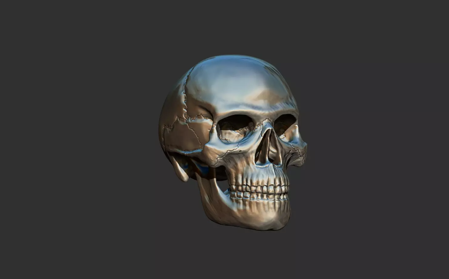 3D Printable Human Skull - Artistic and Decorative Masterpiece Free 3D print model_0