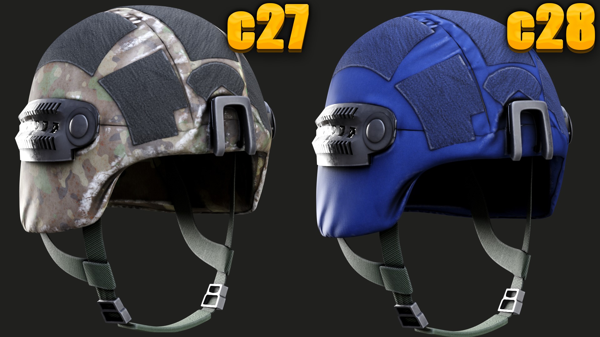 Helmet  of Austrian Armed Forces Bundesheer Military gta ready  Low-poly 3D model_6