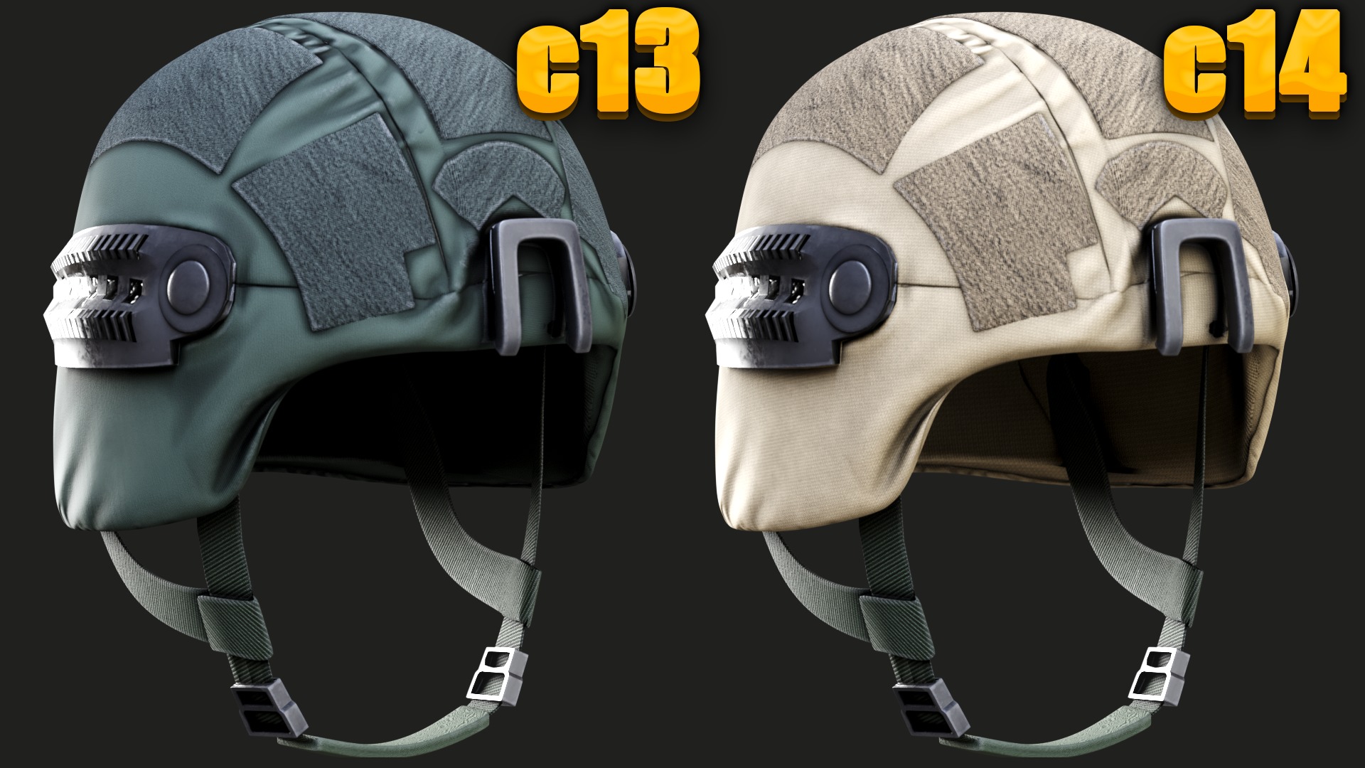 Helmet  of Austrian Armed Forces Bundesheer Military gta ready  Low-poly 3D model_12