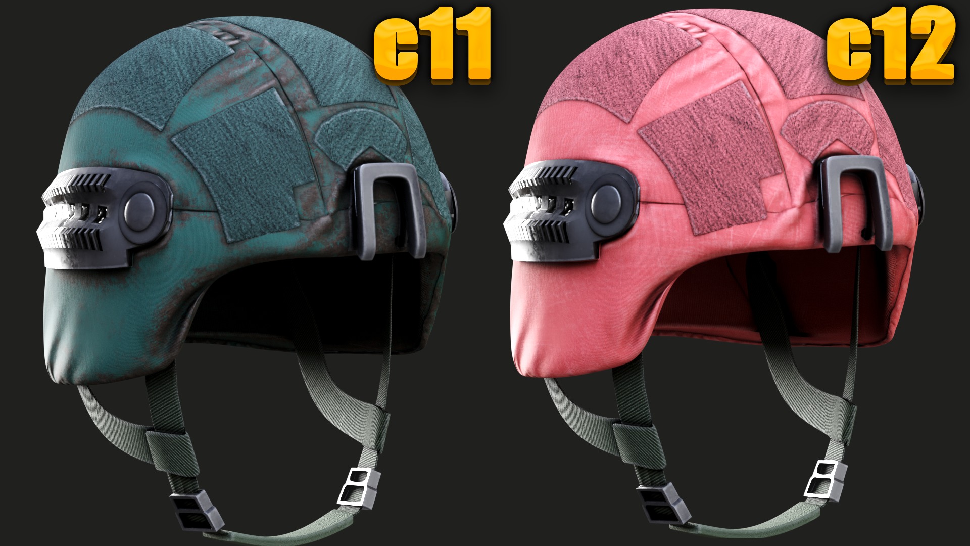 Helmet  of Austrian Armed Forces Bundesheer Military gta ready  Low-poly 3D model_8