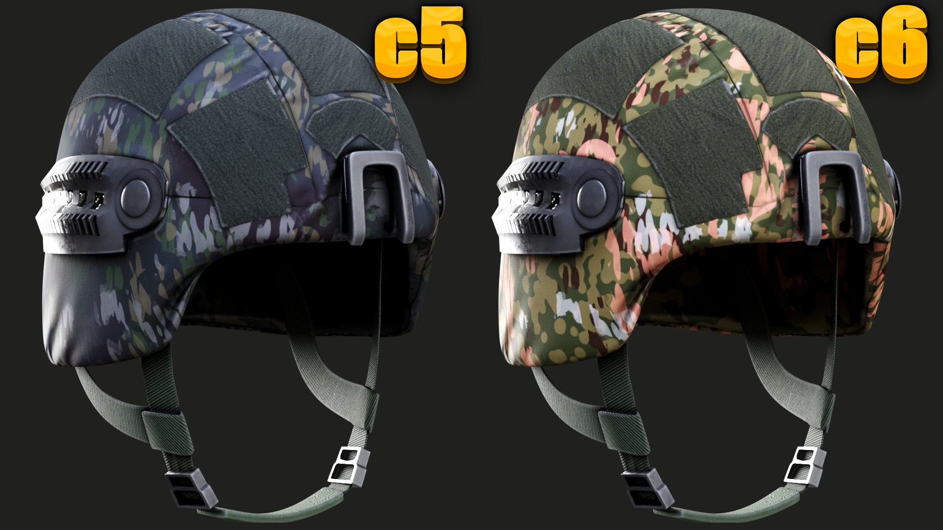 Helmet  of Austrian Armed Forces Bundesheer Military gta ready  Low-poly 3D model_9