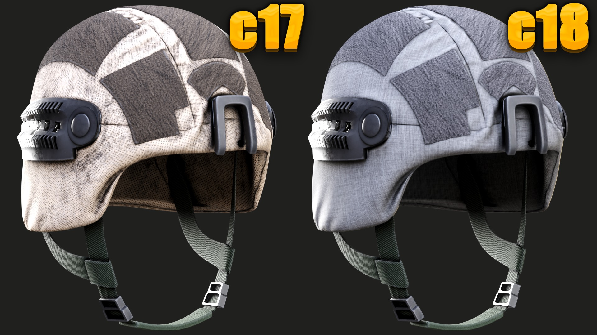 Helmet  of Austrian Armed Forces Bundesheer Military gta ready  Low-poly 3D model_17