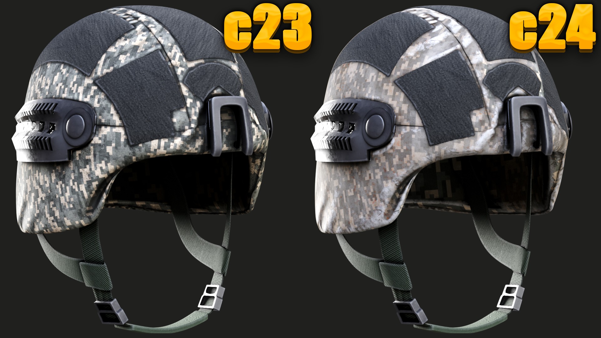 Helmet  of Austrian Armed Forces Bundesheer Military gta ready  Low-poly 3D model_14