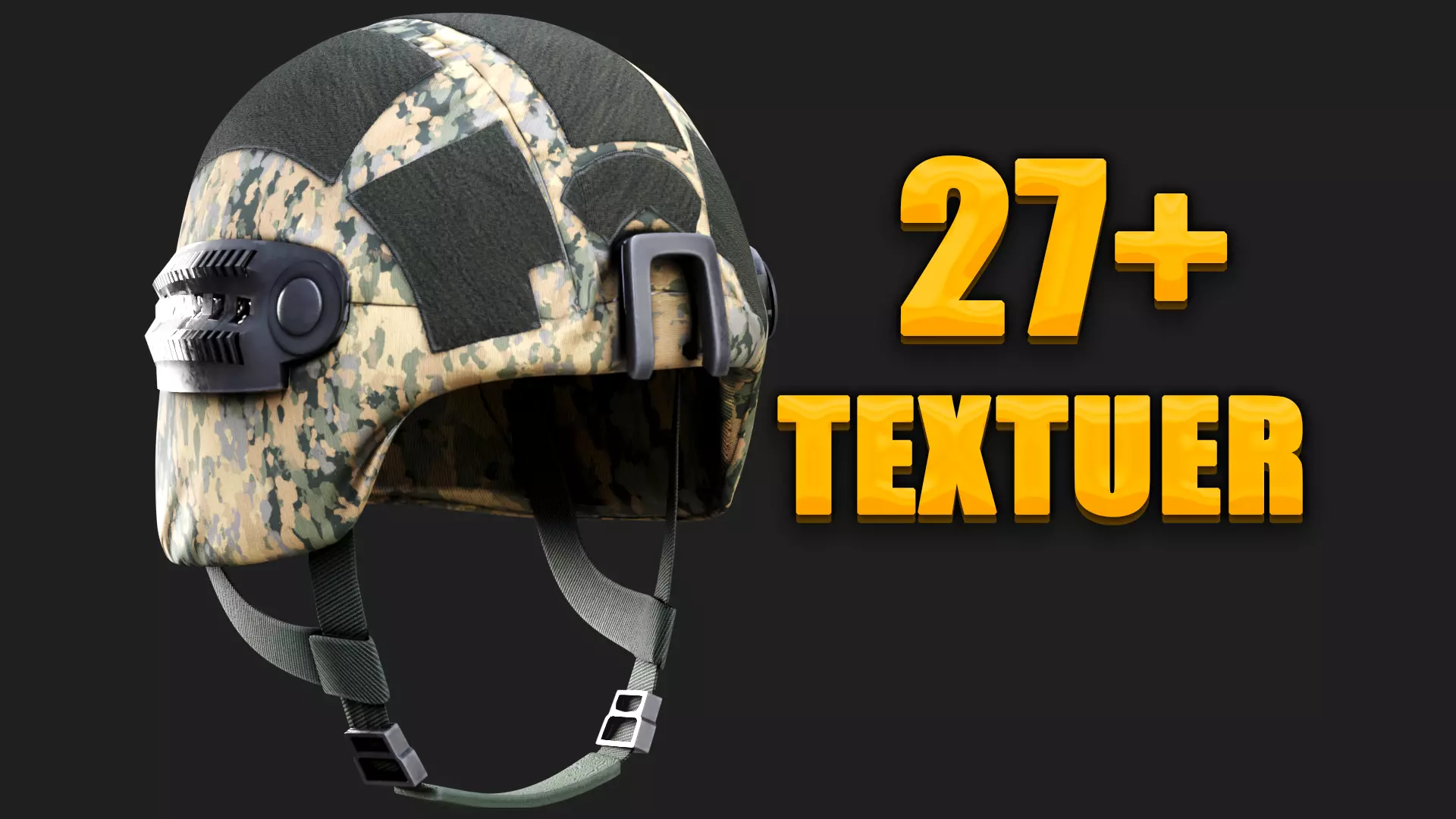 Helmet  of Austrian Armed Forces Bundesheer Military gta ready  Low-poly 3D model_0