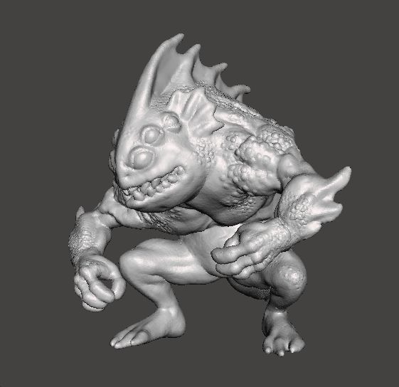 LOVECRAFT DEEP ONE MINIATURE MODEL FIGURE FANTASY HORROR RPG DND 3D print model_1