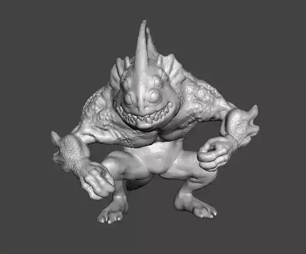 LOVECRAFT DEEP ONE MINIATURE MODEL FIGURE FANTASY HORROR RPG DND 3D print model