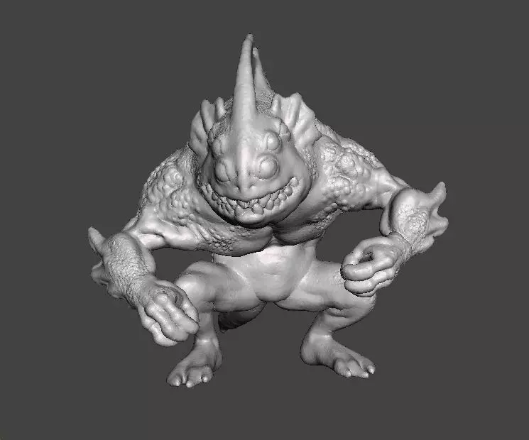 LOVECRAFT DEEP ONE MINIATURE MODEL FIGURE FANTASY HORROR RPG DND 3D print model_0