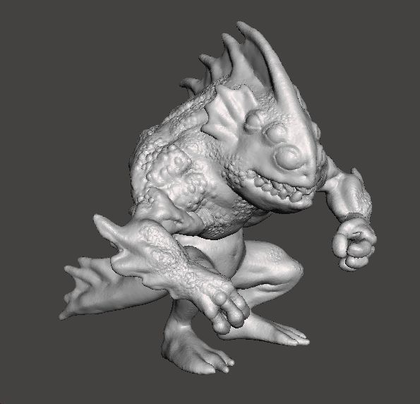 LOVECRAFT DEEP ONE MINIATURE MODEL FIGURE FANTASY HORROR RPG DND 3D print model_2