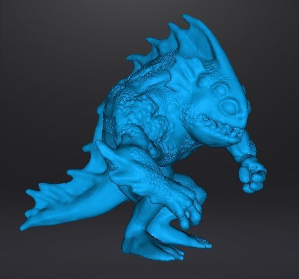 LOVECRAFT DEEP ONE MINIATURE MODEL FIGURE FANTASY HORROR RPG DND 3D print model_10