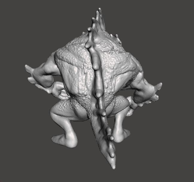 LOVECRAFT DEEP ONE MINIATURE MODEL FIGURE FANTASY HORROR RPG DND 3D print model_5