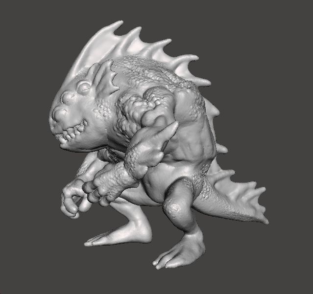 LOVECRAFT DEEP ONE MINIATURE MODEL FIGURE FANTASY HORROR RPG DND 3D print model_4