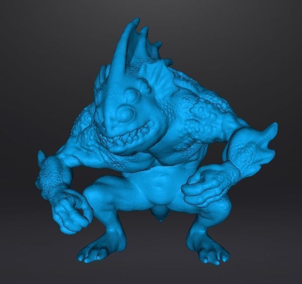 LOVECRAFT DEEP ONE MINIATURE MODEL FIGURE FANTASY HORROR RPG DND 3D print model_9