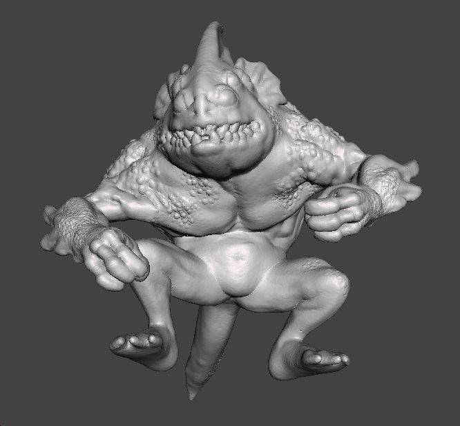 LOVECRAFT DEEP ONE MINIATURE MODEL FIGURE FANTASY HORROR RPG DND 3D print model_7