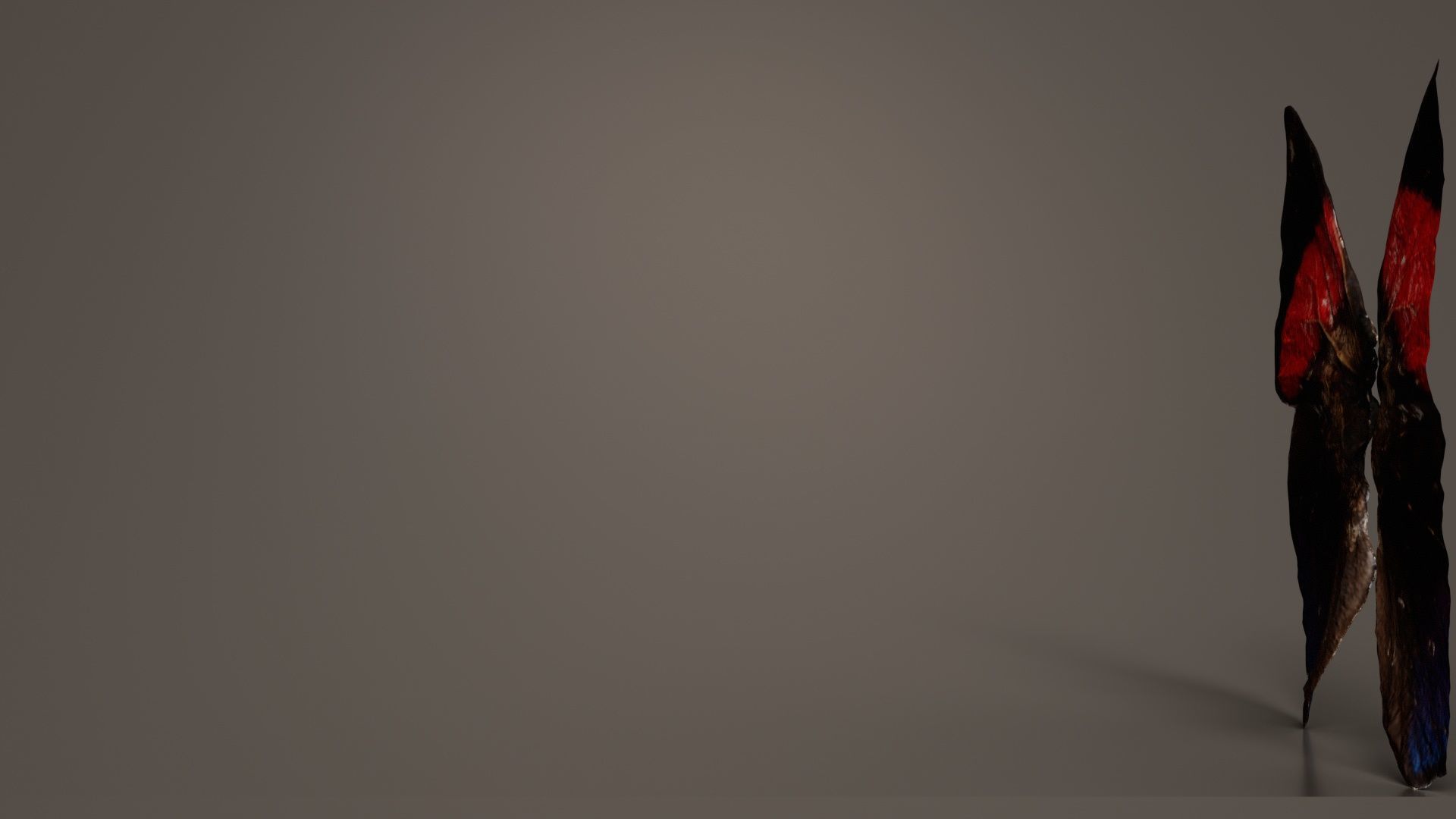 Red Lacewing Cethosia Cyane Low-poly 3D model_7