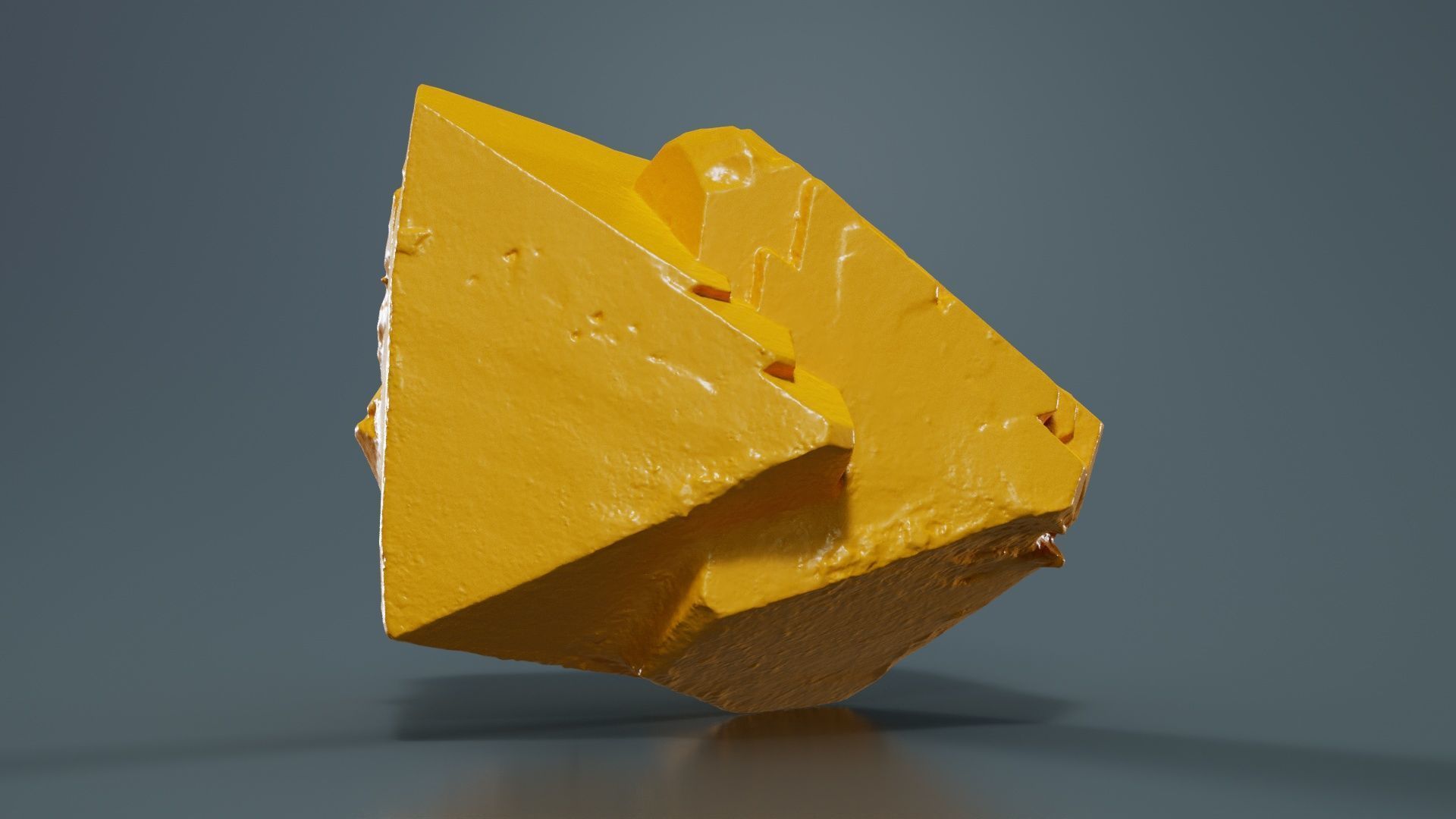 Black Salt Crystal 01 Low-poly 3D model_13