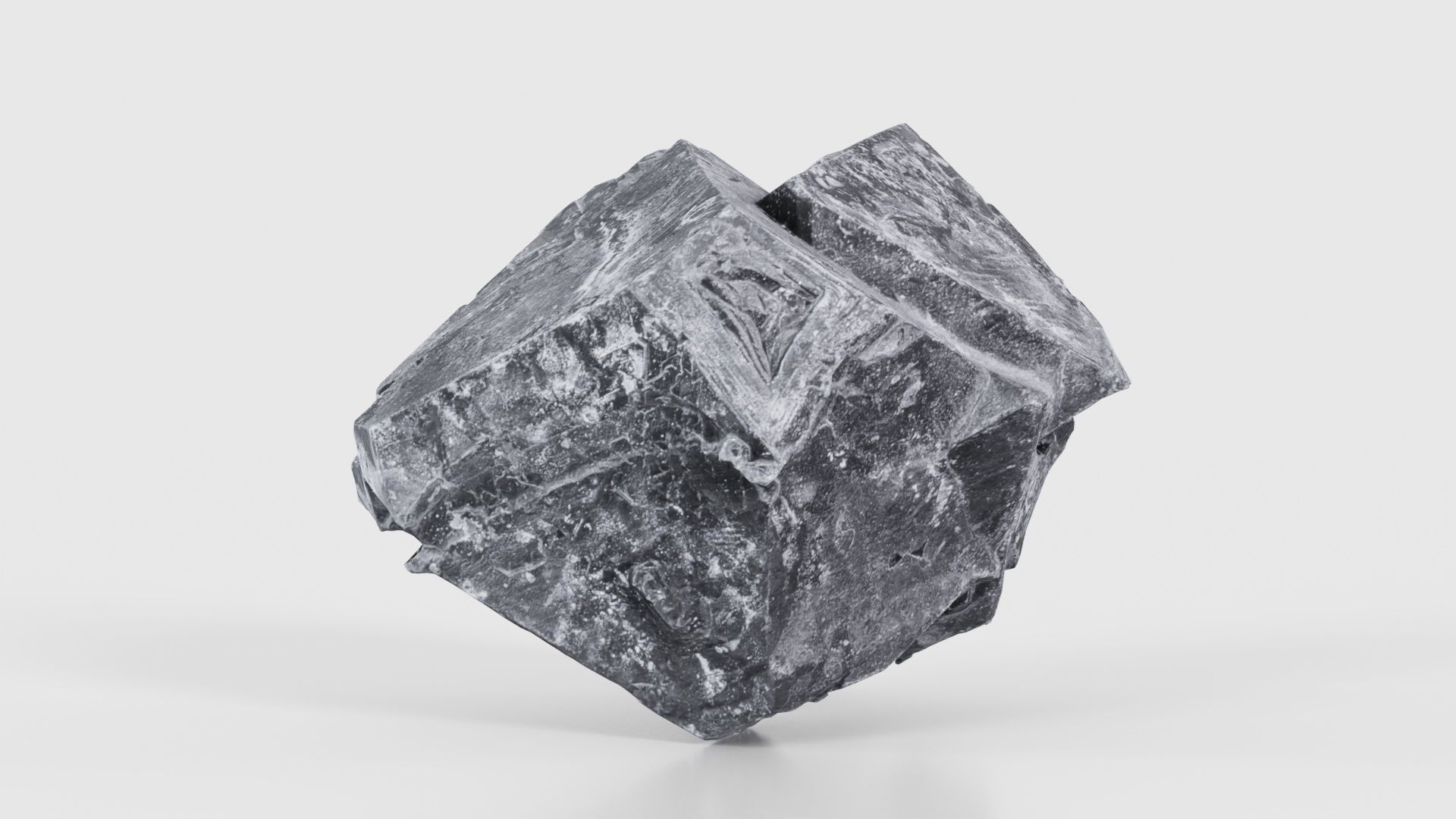Black Salt Crystal 01 Low-poly 3D model_16