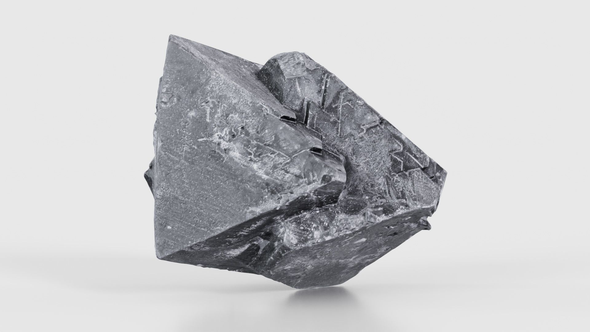 Black Salt Crystal 01 Low-poly 3D model_21